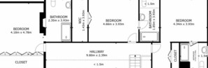 A floor plan with a bedroom measuring 4.18m x 4.78m, a bathroom, a WIC, a hallway, and a closet.