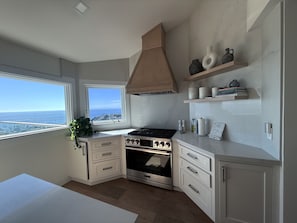 Private kitchen - Panoramic ocean-view home in Laguna Beach with fireplace (Laguna Beach)