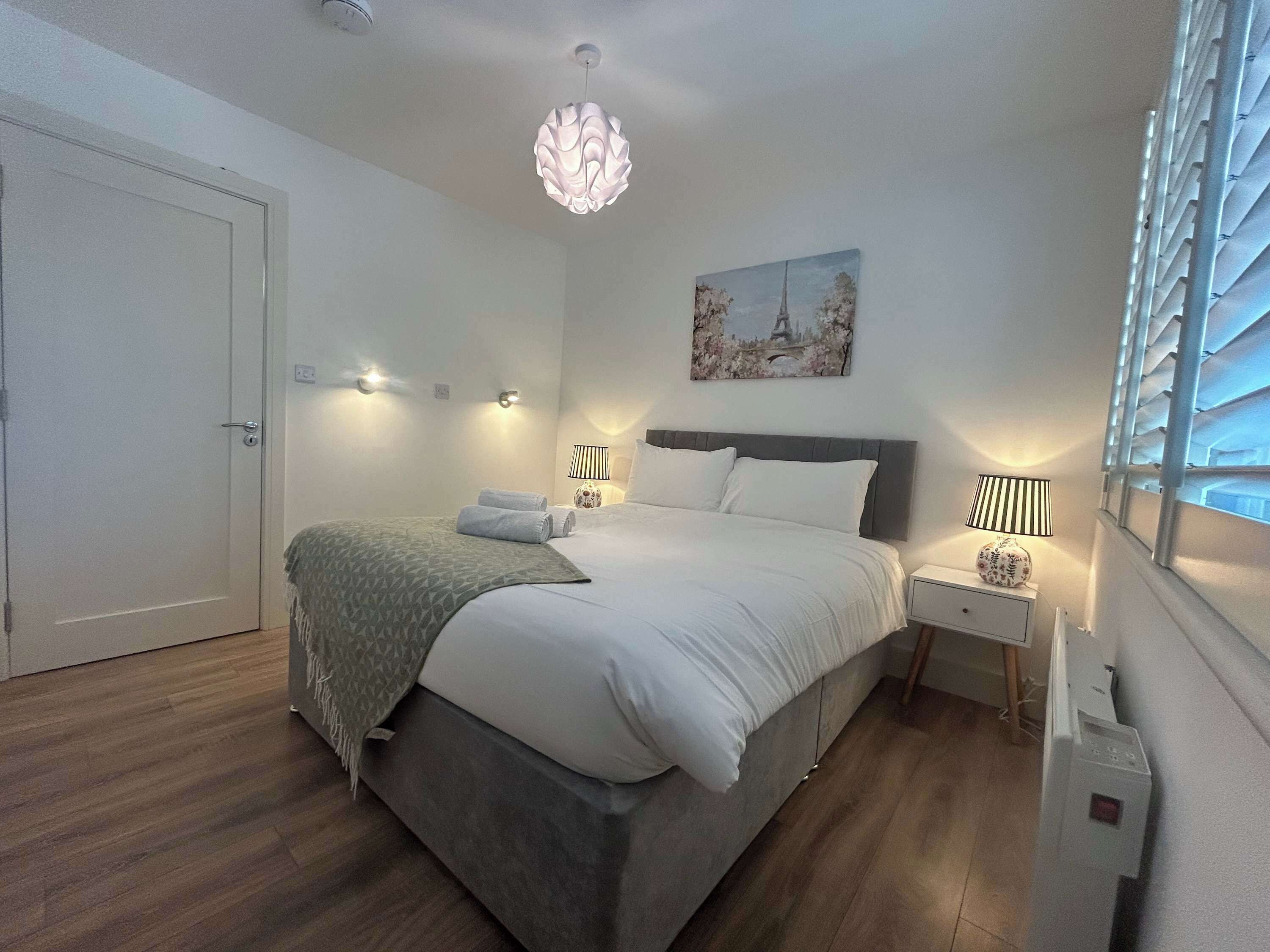 1 bedroom, iron/ironing board, travel crib, WiFi