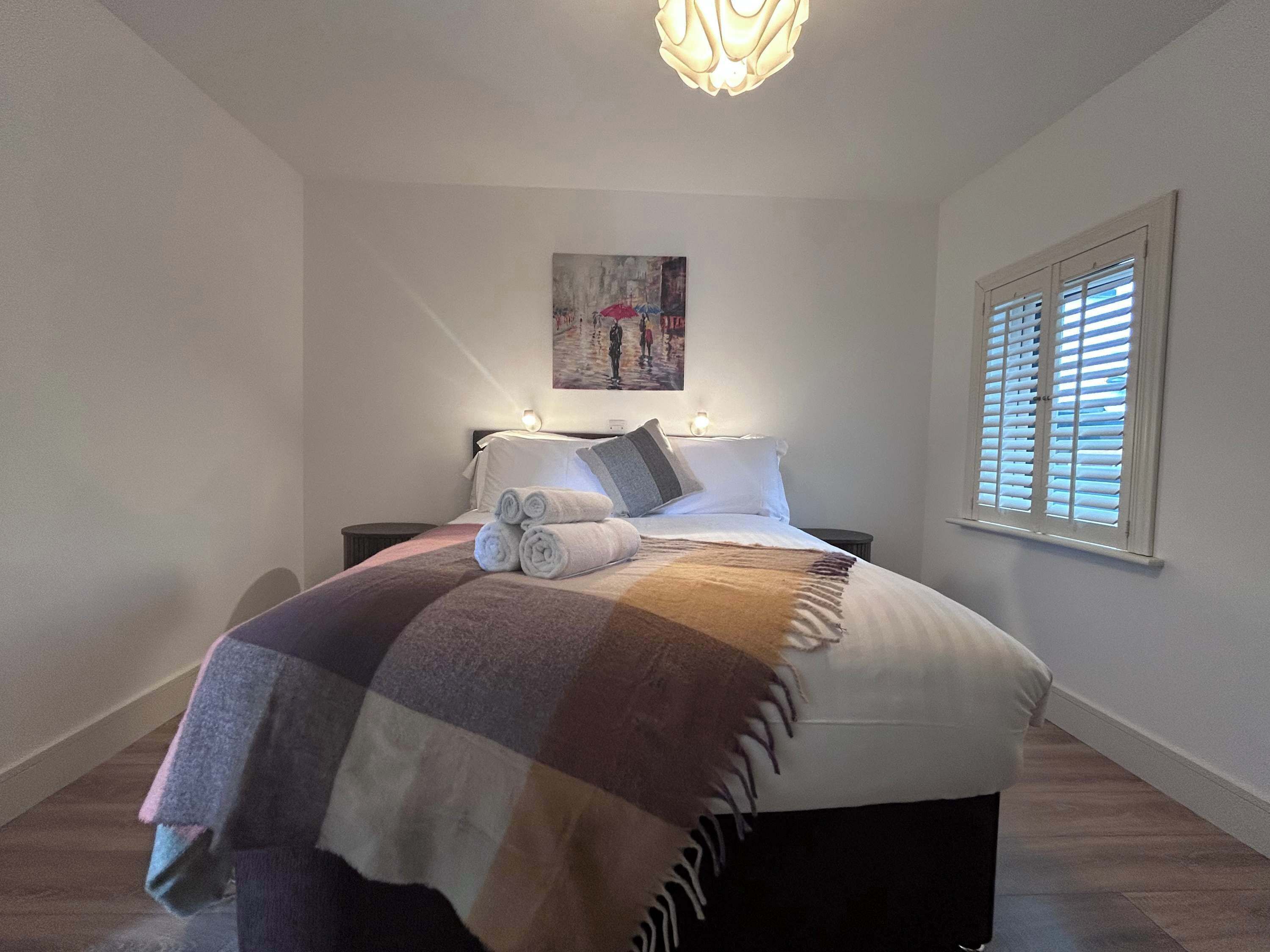 2 bedrooms, iron/ironing board, travel crib, WiFi