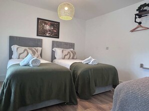 2 bedrooms, iron/ironing board, travel crib, WiFi