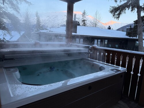Closest house to the mountain in Girdwood.  A true ski in ski out location.