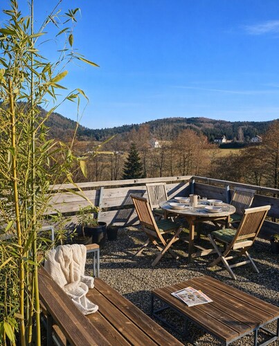 Duplex terrasse panoramique avec piscine et sauna - Sous les étoiles