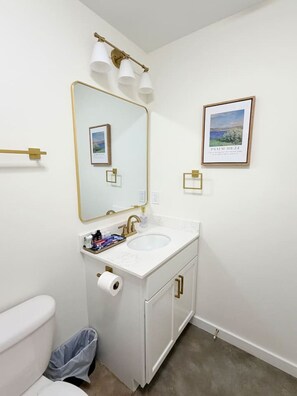 Hair dryer, towels