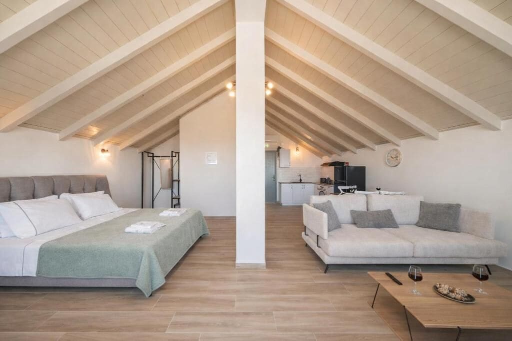 Suite Deluxe, vista al mar | Ropa de cama de alta calidad y edredón 