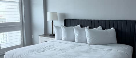 Deluxe-huvila, parveke, näköala satamaan