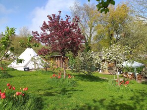 Property grounds - Stoat bell tent mins from Lyme Regis, River Cottage, stunning Jurassic Coast (Uplyme)