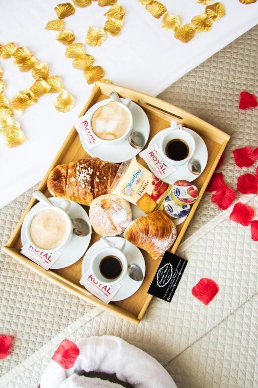 Doppelzimmer, Balkon, Stadtblick | Frühstücksgericht