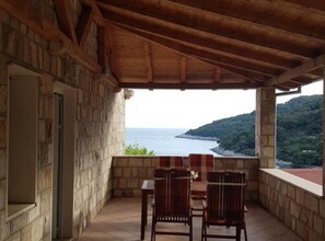 Outdoor dining - Villa Azure Saplunara - One bedroom apartment Romana (Saplunara)