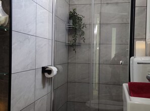 Shower, hair dryer, towels - Two Bedroom Apartment with Terrace (Vir)