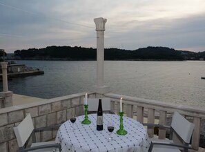 Outdoor dining - Beach House Legosi - Three bedroom house (Zaton)