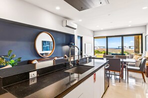 Interior - Modern apartment with. ocean view, pool, patio, tennis, & gym (Cabo San Lucas)