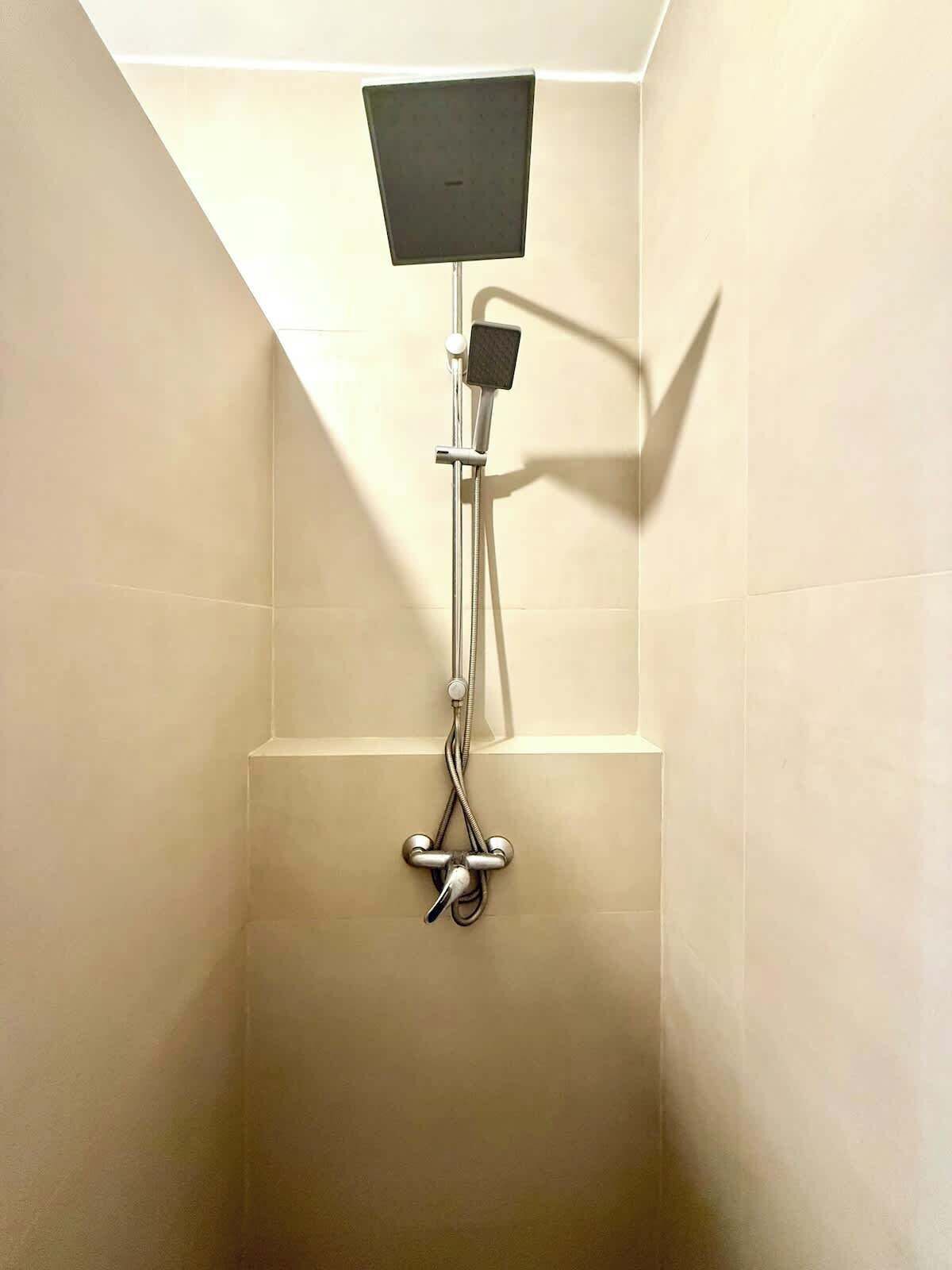 Shower, hair dryer