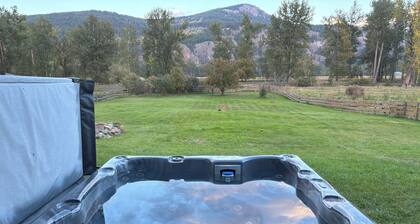 Beautiful Log Home with Fireplace and Deck on 160 acres. Pet friendly