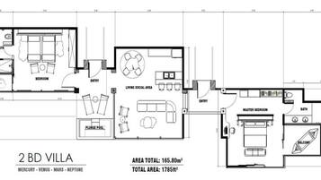 Villa, 2 Bedrooms | Floor plan