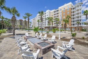 Terrace/patio - New Listing: Luxury Resort Condo | Bay Views, Lagoon Pool, Golf, Spa & More! (Panama City Beach)
