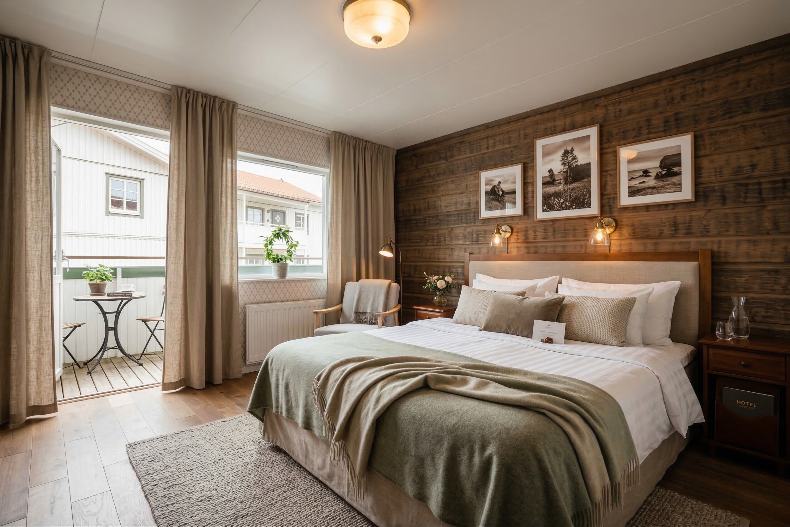 ห้องดับเบิล, ระเบียง, วิวสวนหย่อม