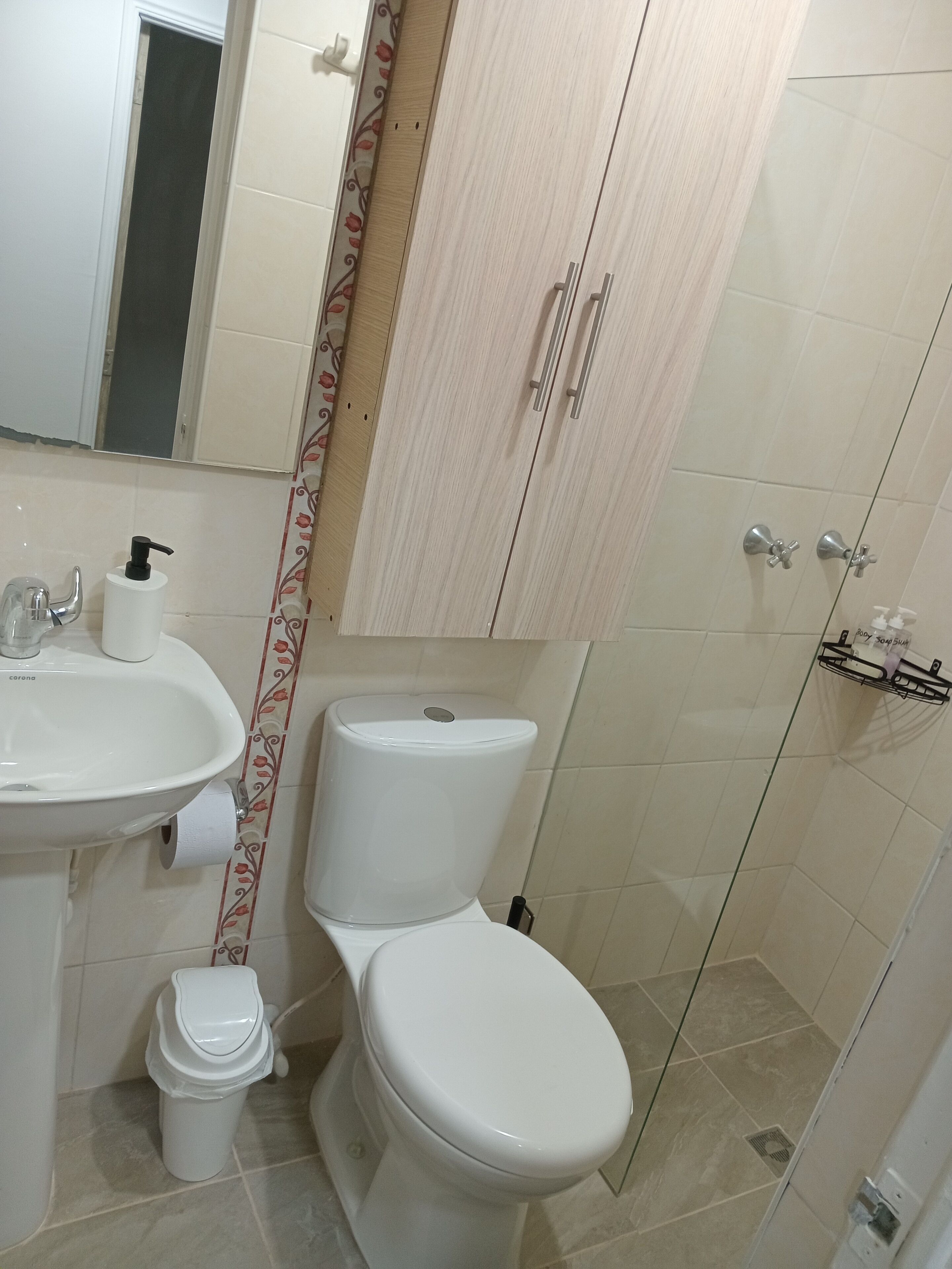 Towels, soap, toilet paper