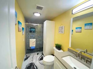 Hair dryer - Spacious 2BR Retreat • Balcony Views + Parking (Red Hook)