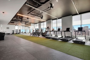 Fitness facility - F603 - Orange Century Modern 1BR + Den w/ Balcony, Pool & Gym in Downtown Miami (Miami)