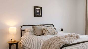 1 bedroom, travel crib, WiFi, bed sheets