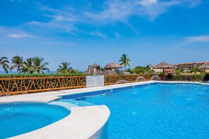 Pool - Stylish apartment near beach & dining with pool, hot tub, tennis, & large patio (Punta Mita)