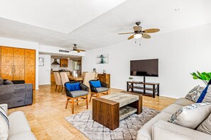 Smart TV - Luxury Beach Condo | Community Pool, Ocean Views, Walk to Beach (Nuevo Vallarta)