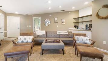 TV, DVD player, offices
