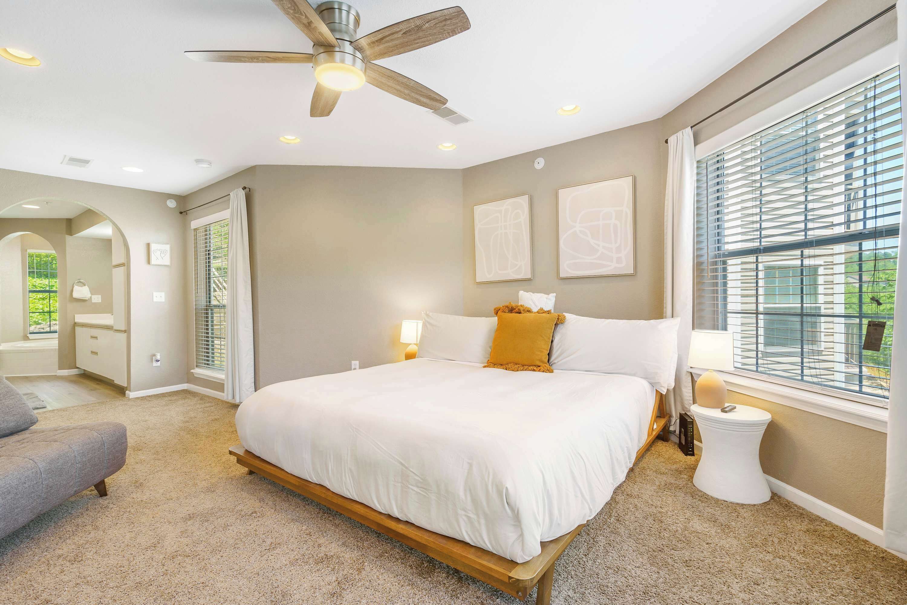 2 bedrooms, travel crib, WiFi, bed sheets