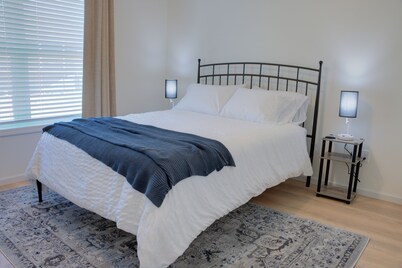 New 3-bed/ 2 bath home with Game Room, Screened Porch and Firepit.