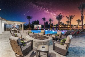 A heated pool - The Hideaway, Pool & Outdoor TV (Bermuda Dunes)