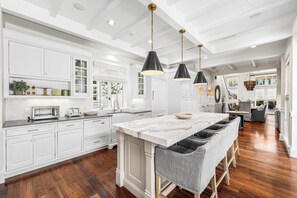 Fridge, microwave, oven, stovetop - 5BR WaterColor Retreat:  Beach Club Access, Golf Cart, BIkes, Private Pool, Carriage House! (Santa Rosa Beach)
