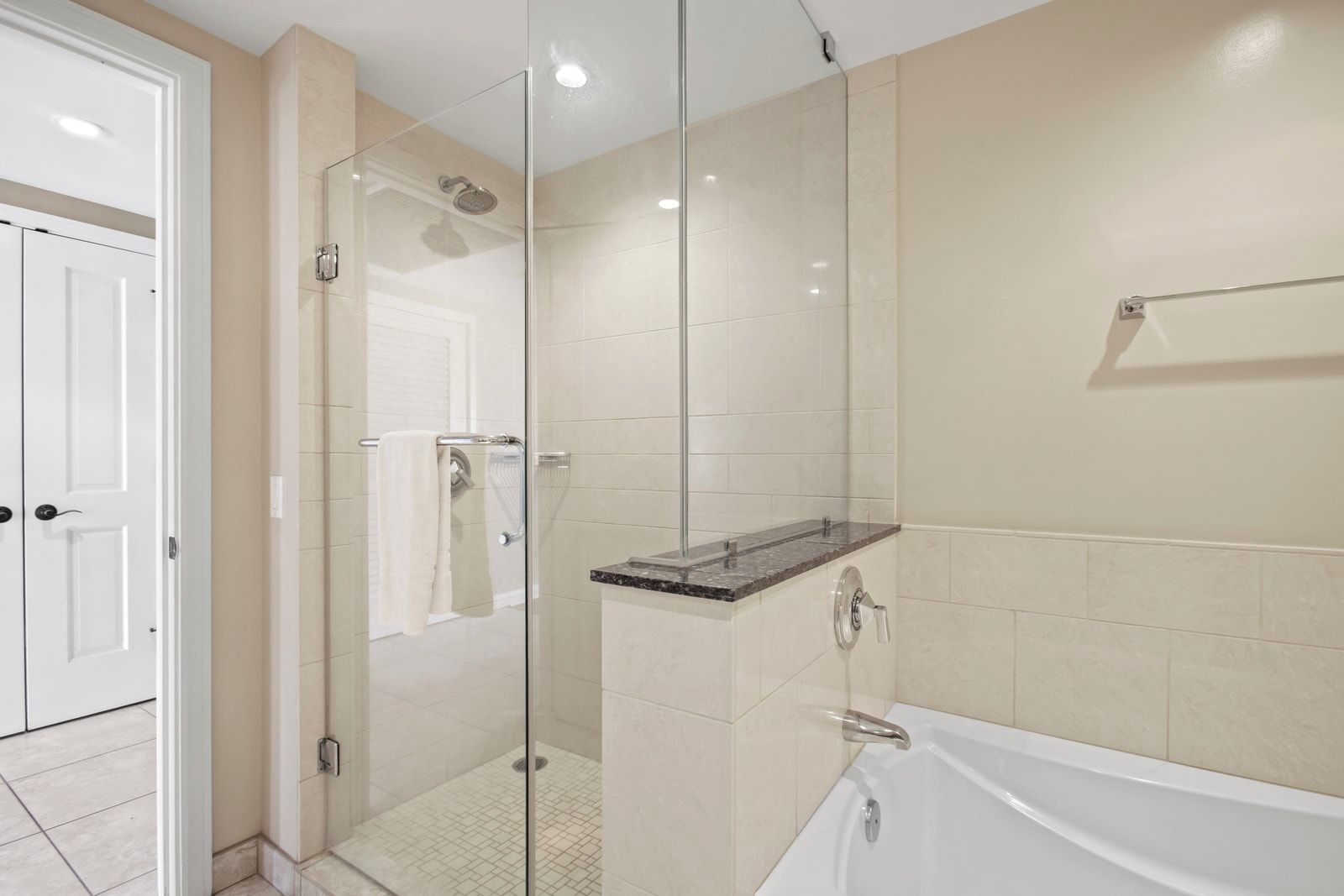 Shower, hair dryer