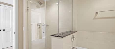 Shower, hair dryer