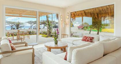 Beachfront Villa @ Mangel Halto w/ Pool & Jacuzzi