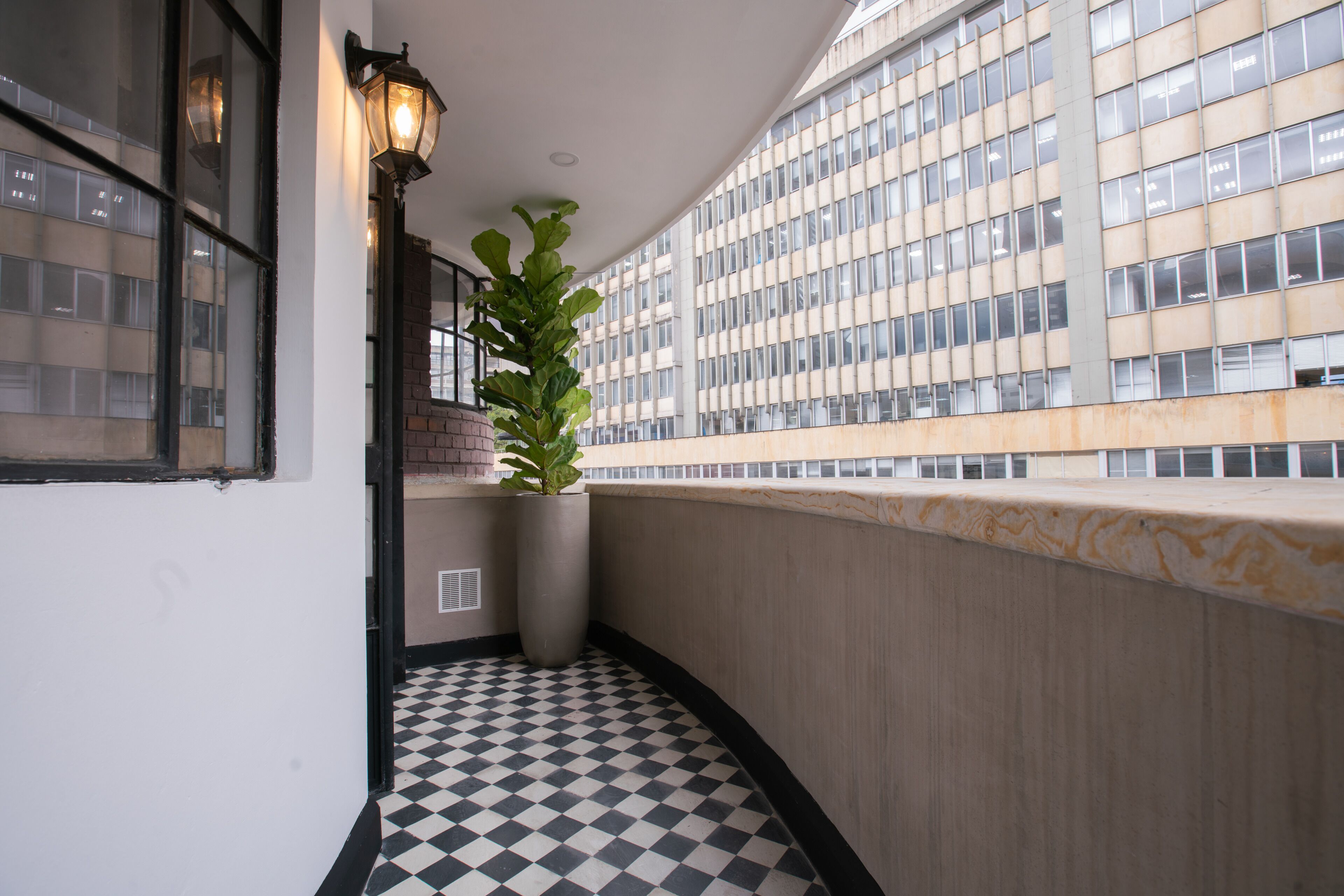 Stadsuitzicht vanuit accommodatie