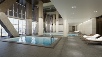Una piscina techada