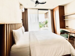 Deluxe-Apartment, Gartenblick