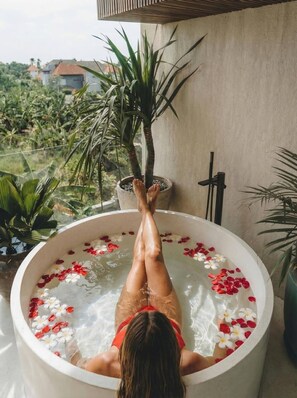 Deluxe-Apartment, Gartenblick | Wellness