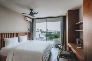 Apartemen Deluks, pemandangan kebun