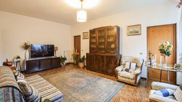 TV, caminetto