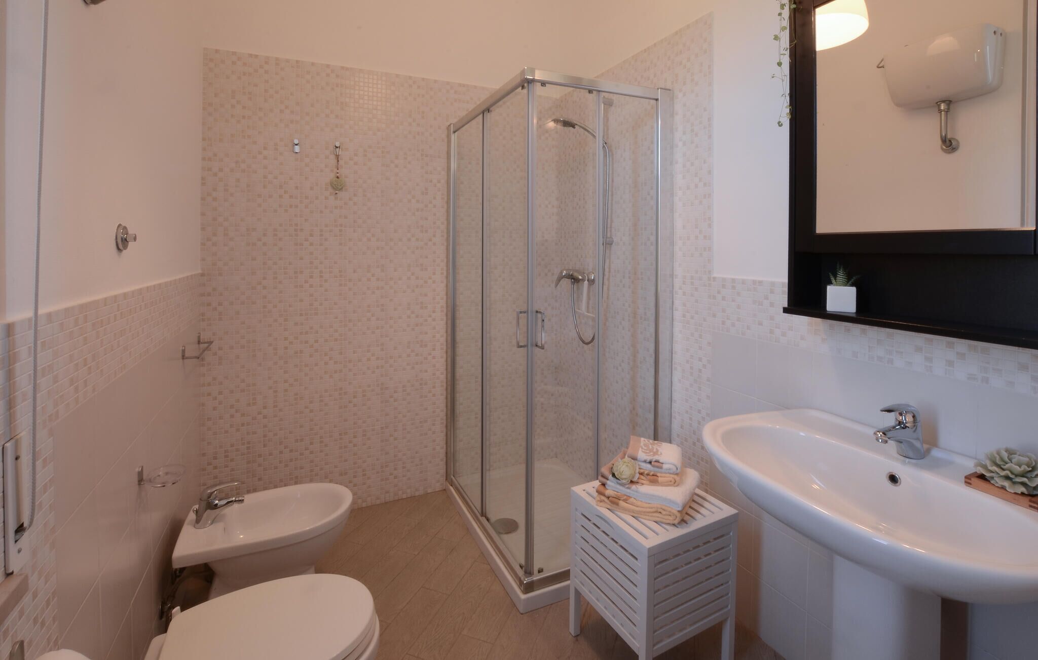Shower, hair dryer