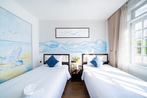 Chambre Standard avec lits jumeaux | Accès au Wi-Fi (inclus), literie fournie