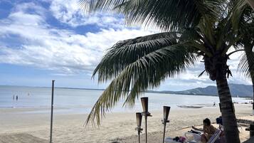 On the beach, beach bar