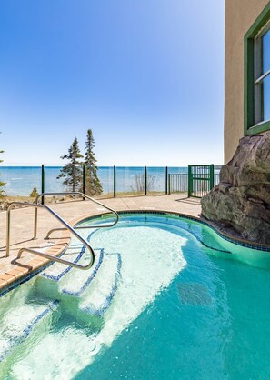 Indoor pool, a heated pool - Panoramic Lake Views | 2BR w/King Suite | Pools (Two Harbors)