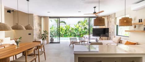 Luxury Villa, 2 Bedrooms, Private Pool, Garden View | Living area
