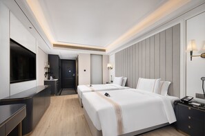 Business Twin Room, City View | Cadar kapas Mesir, peralatan tempat tidur premium, gebar bulu kapas