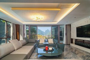 Biệt thự Cao cấp, quang cảnh đồi núi | Khu phòng khách