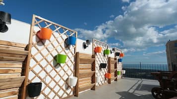 Superior Apartment, 2 Bedrooms, Sea View | Terrace/patio