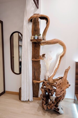 Studio im japanischen Stil, 1 King-Bett, Gartenblick | Schallisolierte Zimmer, Bügeleisen/Bügelbrett, kostenloses WLAN